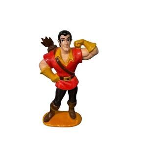 Disney Beauty And The Beast Gaston 4" PVC Figure Cake Topper Toy Figurine
